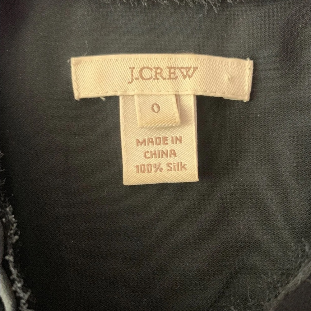 J. Crew 100% Silk Neck-Tie Blouse - Picture 9 of 12